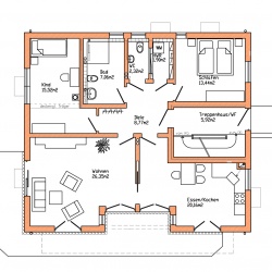 Grundriss Ferienwohnung Enzian